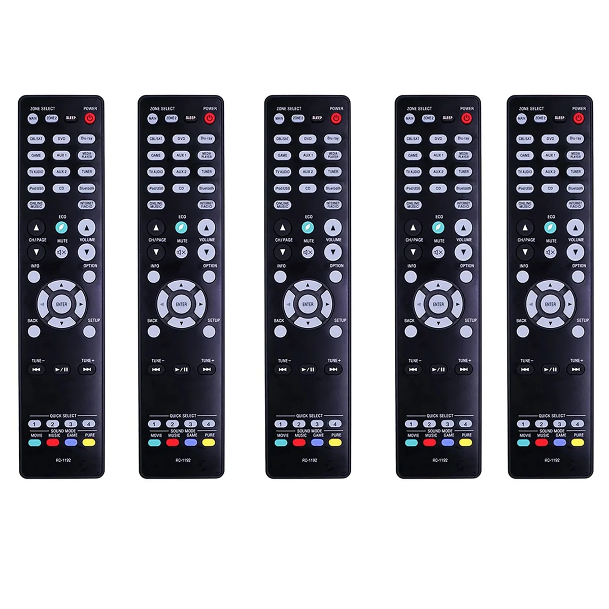 

5X RC-1192 for RECEIVER AVR-S900W AVR-X2100W AVR-X2200W Remote Remote Control