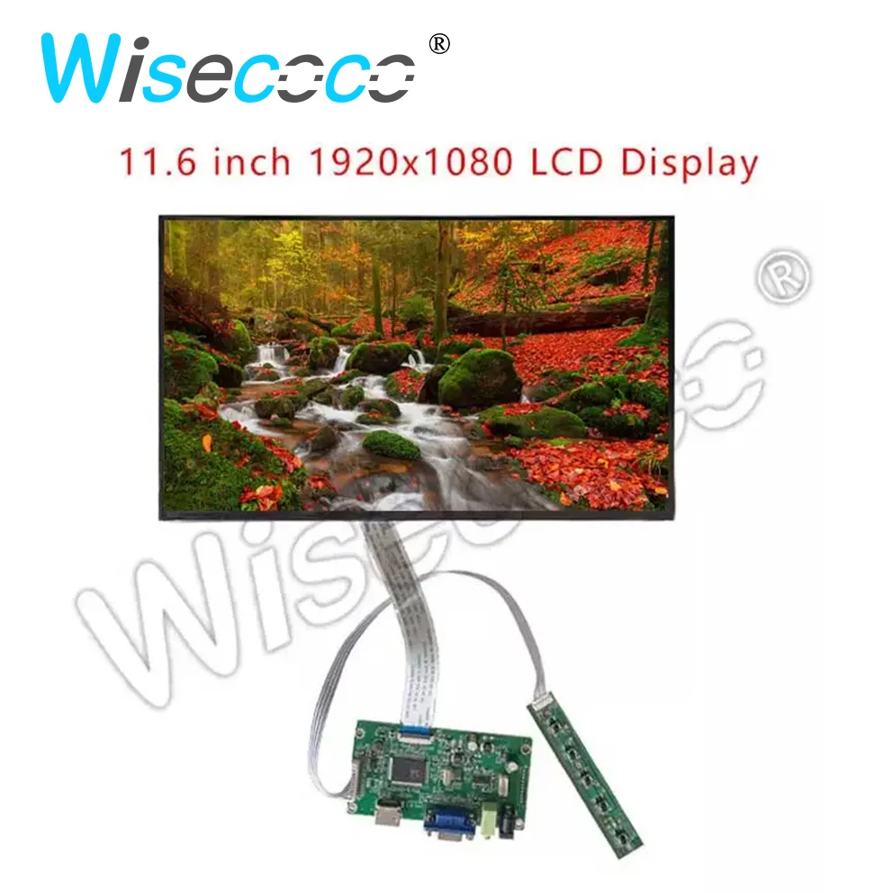 11.6 Inch LCD FHD Display Screen 1080P IPS TFT 1920*1080 Capacitive Touch Panel Sensor For Raspberry PI PC Tablet Module Wisecoc