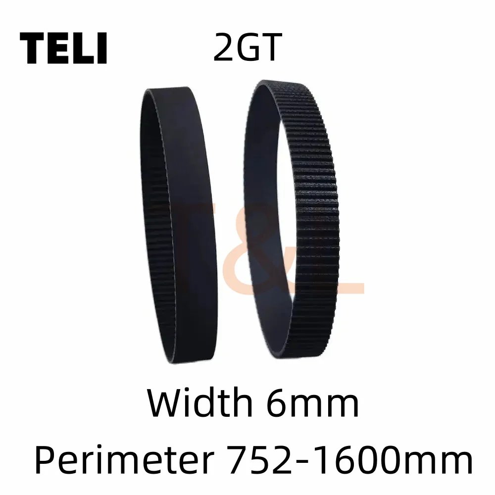 

GT2 Timing Belt 2GT Width 6mm Perimeter 752-1600mm