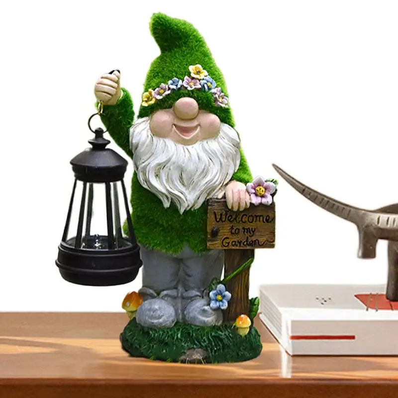 

Gnomes Decorations For Yard Solar Cute Gnome Decor With Lantern Landscape Path Lights Outside Statues For Christmas Mother's Day
