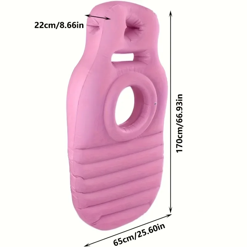 170cm Full Body Inflatable Pregnancy Support Mat PVC Material Dual Use On Water And Land For Pregnant Rest And Pressure Relief