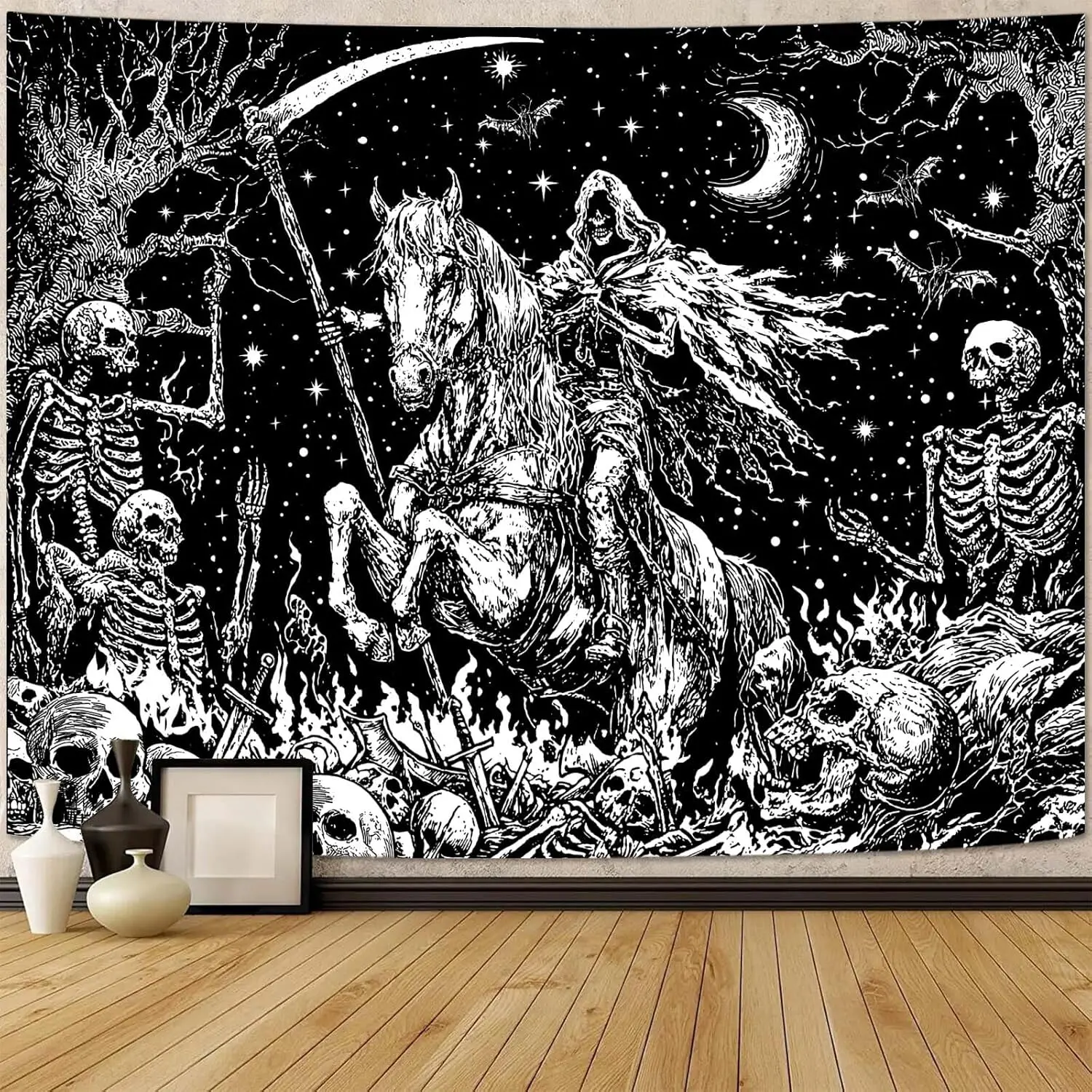 Tapestry Gotico con Scheletro, - Photography Dark recensione e prezzo