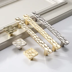Hot Selling New French Style Wardrobe Door Handle Creative Hammer Pattern Simple and Luxurious Cabinet Door Handle Drawer Handle