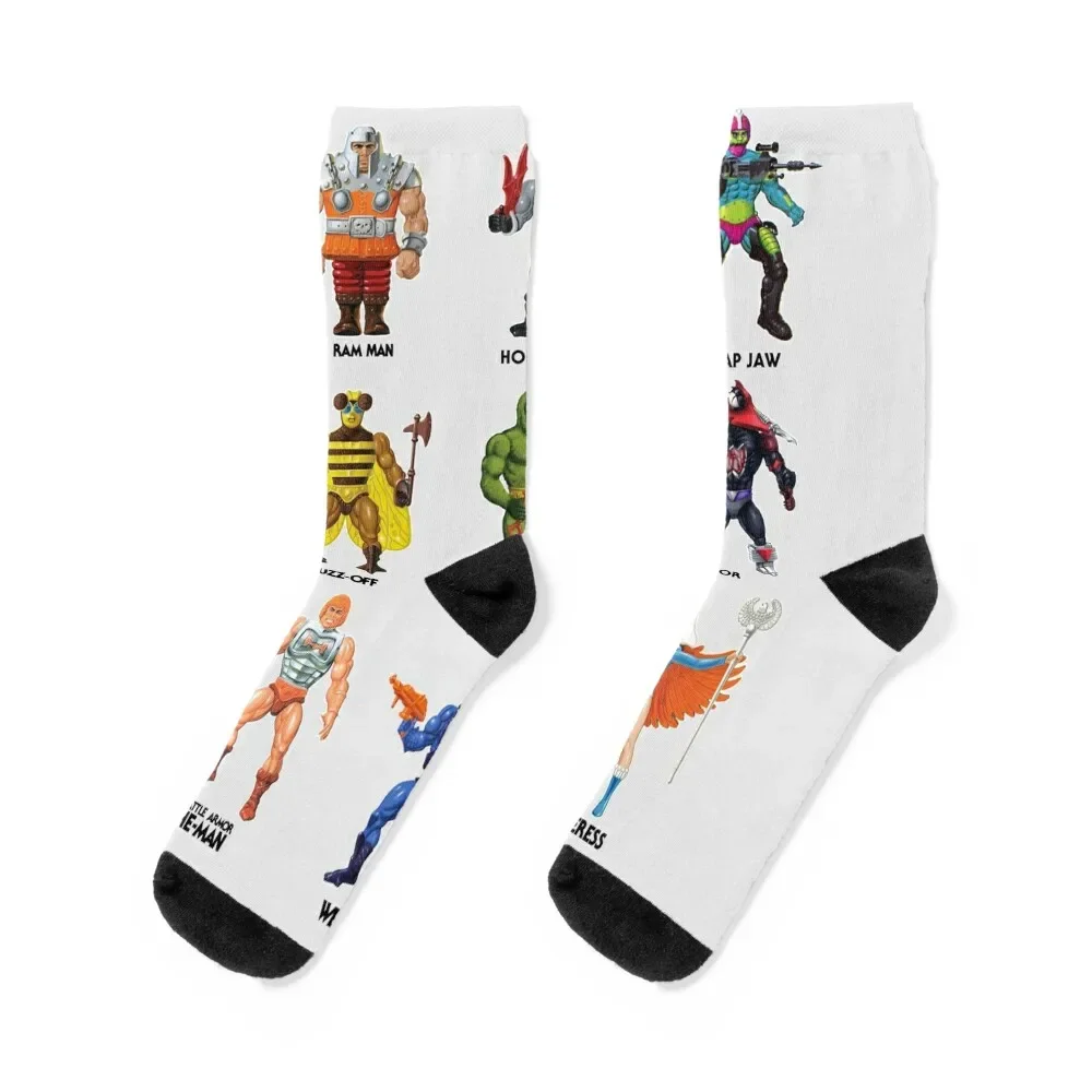 

Vintage Style Masters of the Universe HE MAN & SHE RA Cast art Socks cool kids Socks Men's Women's