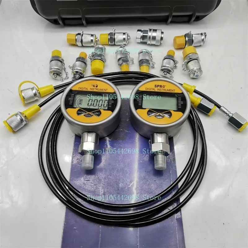 SCJN-600-01 Excavator Digital Hydraulic Pressure Measurement Diagnostic Gauge Test Kit 221007555 0129543580