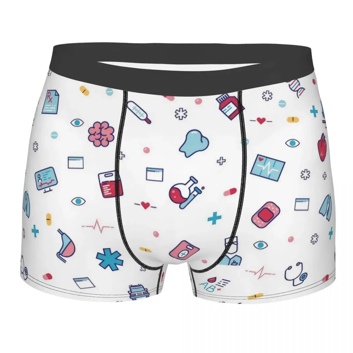 Homme Infirmière Outils Dessin Animé Sous-Vêtements Longs Sexy Boxer Briefs Shorts Culottes zones me Doux Caleçon S-XXL