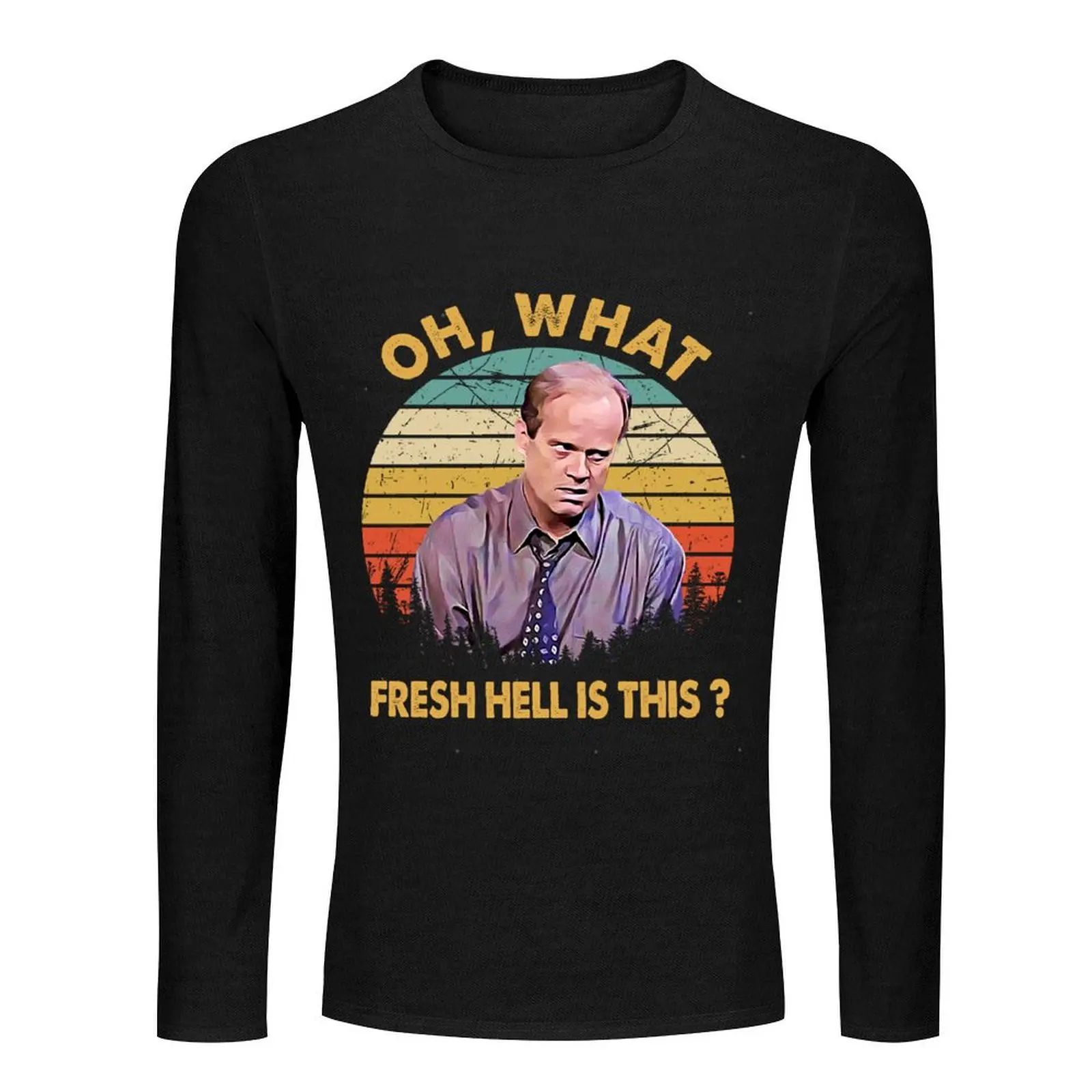 Oh What Fresh Hell Is This Long T-Shirt graphics t shirt vintage clothes Men's clothing