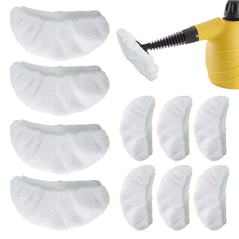 Almofadas reutilizáveis para esfregão a vapor, 10 peças, acessórios universais para limpeza a vapor, acessórios para limpeza a vapor portátil