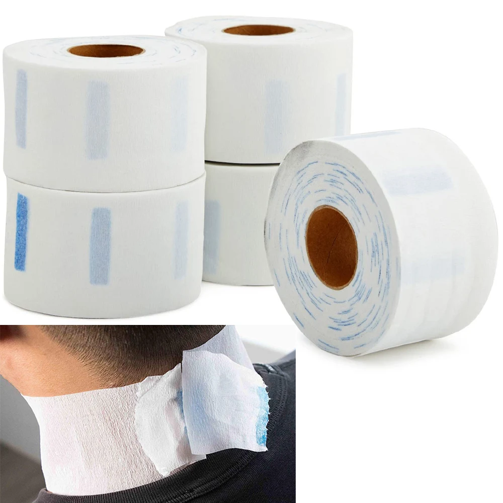 

1Roll Barber Neck Paper Adjustable Disposable Muffler Paper Strips Hair Cutting Accessory Collar Covering Hairdressing Tools