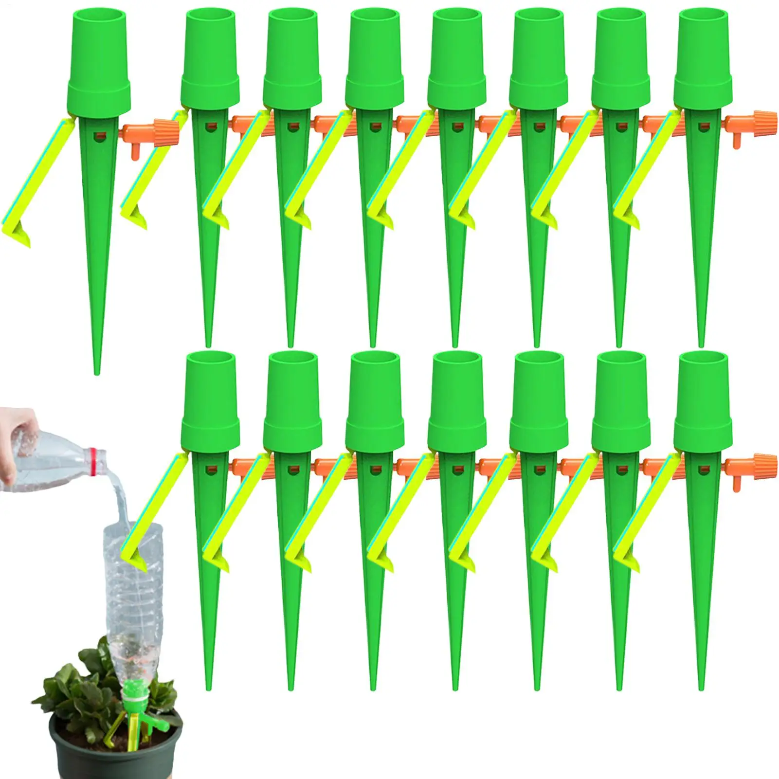 

Adjustable Drip Irrigation System Automatic Self Watering Spikes for Plants Indoor Outdoor Potted Plants Irrigation System