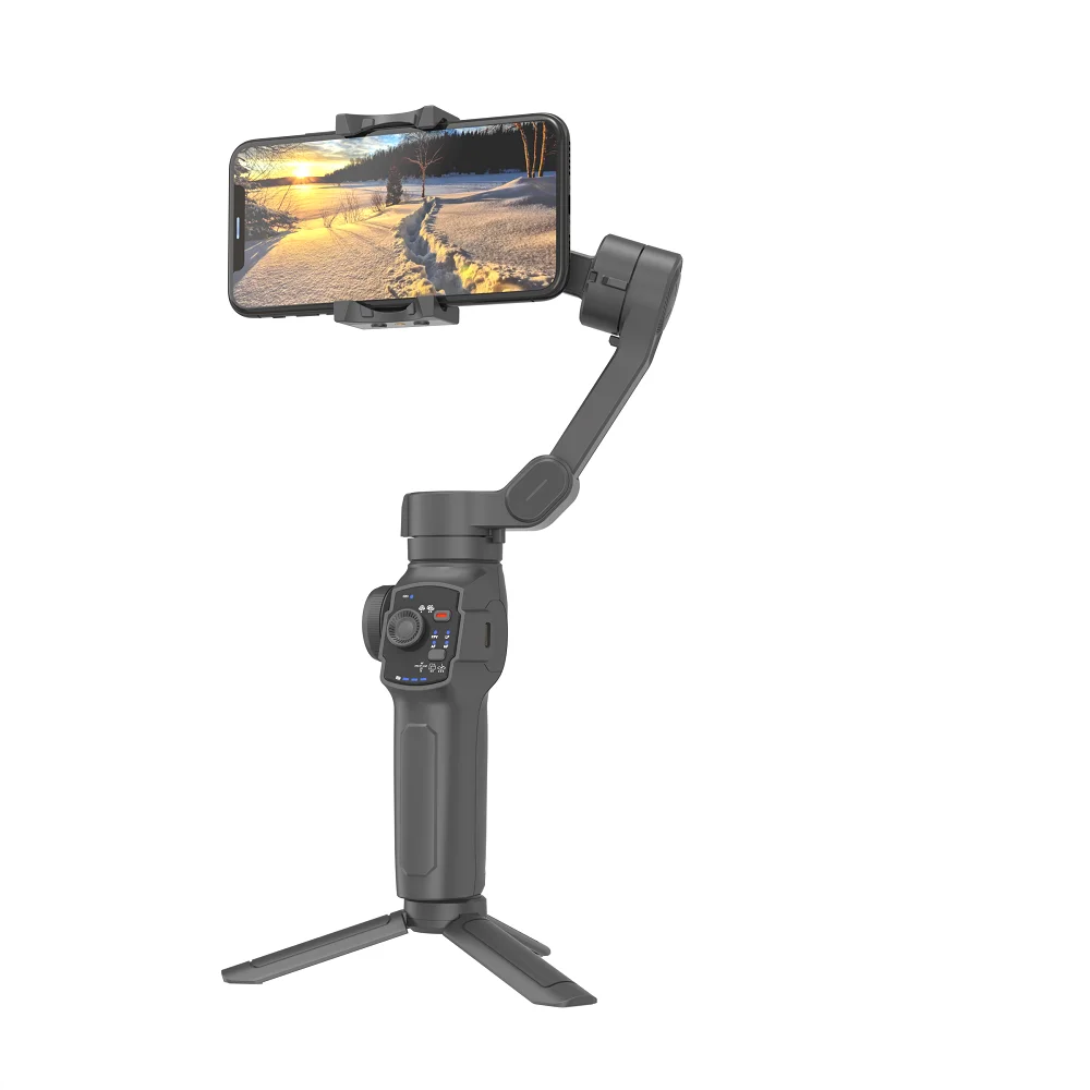 Hot Selling  L9 Popular 3 Axis Phone Gimbal Stabilizer AI Face Tracking Smart Shooting VLOG Selfie Stick Tripod With Fill Light