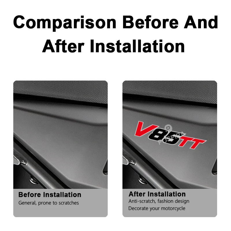 POSFIRA Vinyl Motorfiets Sticker Waterdichte Decals voor Moto Guzzi V85TT V85 V85 TT Accessoires 2019-2024 Motor stickers