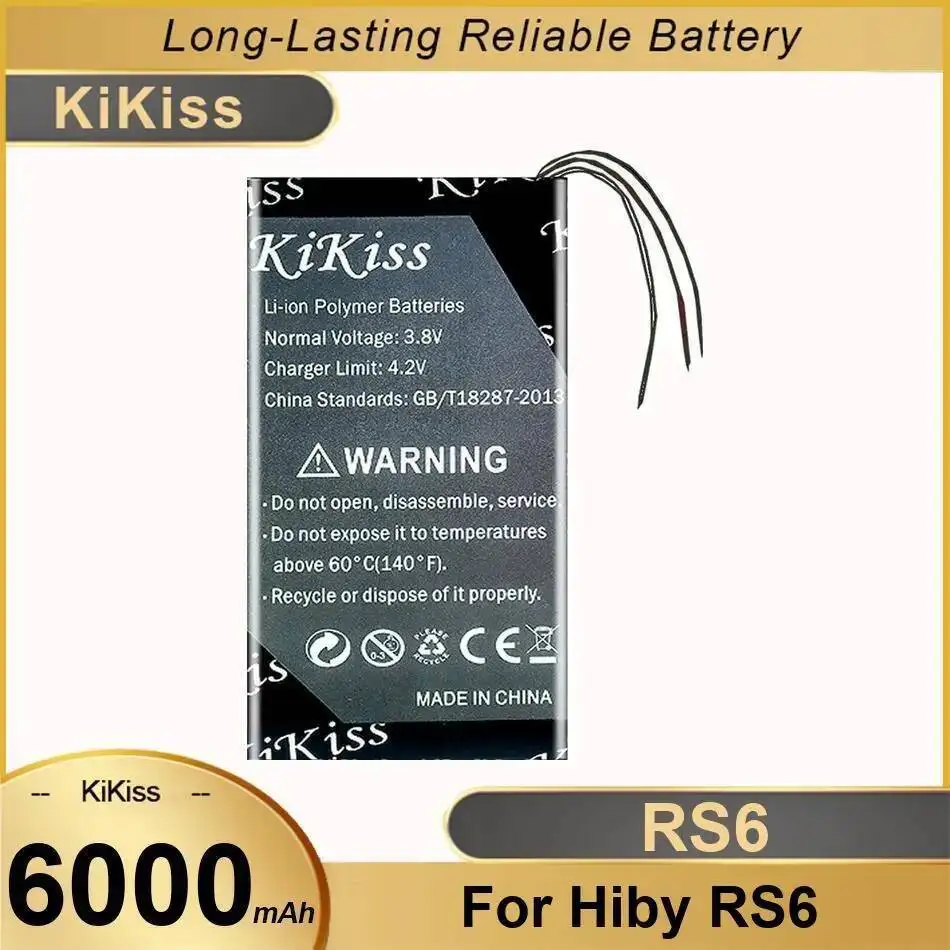 

Portable Digital Audio Player Battery High Performance Long Lasting For Hiby RS6 6000Mah