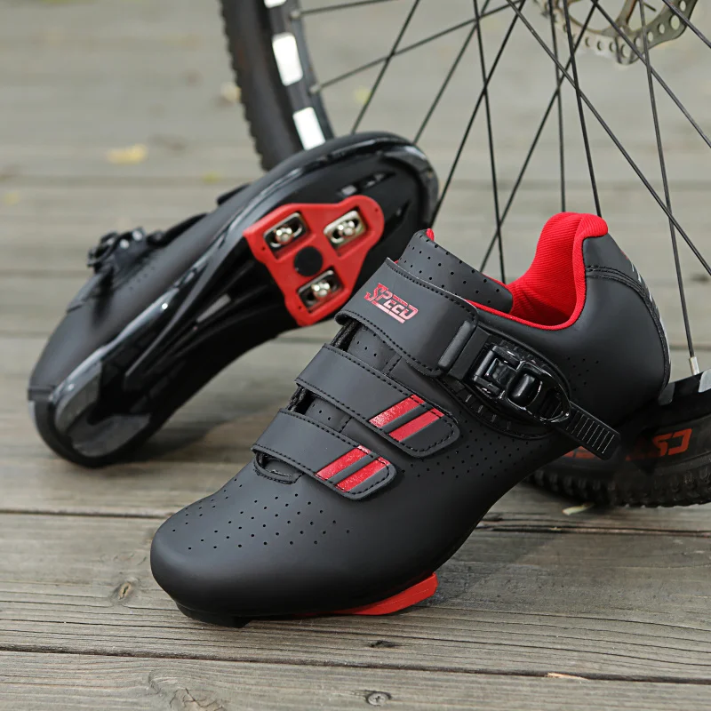 

1Pair Men Dicycle Shoes with Lock Riding Shoe Outdoor Sports Cycle Lockless Dynamic Cycling Footwear Road Mountain Shoes Women