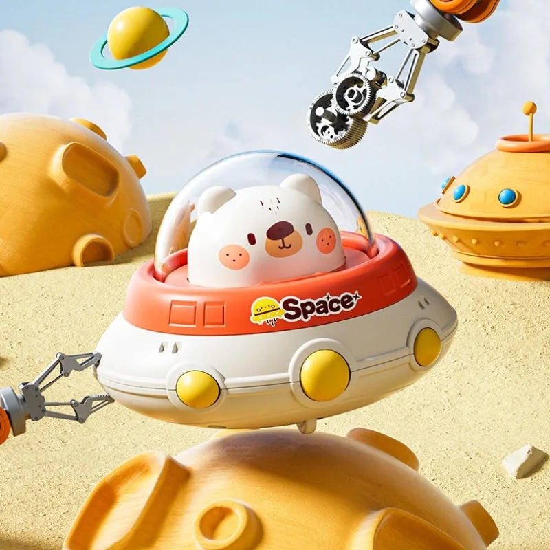 Cartoon Kinderen Auto Speelgoed 1-3Y Inertie Cartoon Dier Techniek Voertuig Druk Gaan Cartoon Truck Speelgoed Trek Auto Speelgoed voor Kinderen