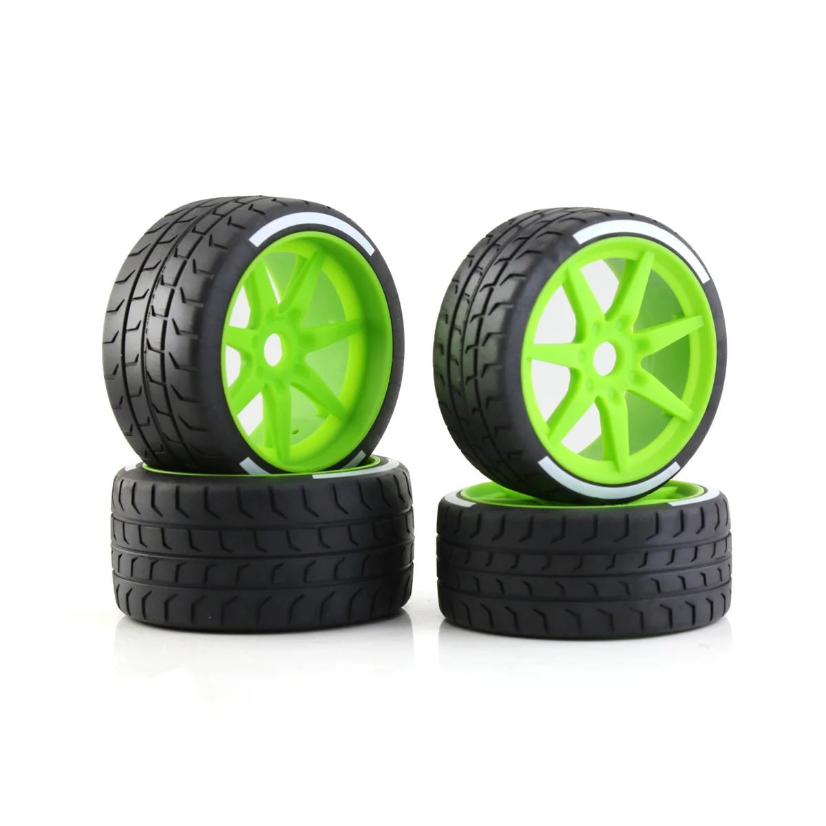 

4Pcs 102mm 108mm Tire Tyre 17mm Wheel Hex for Arrma 1/7 Felony Model GT RC Car Upgrade Parts, green