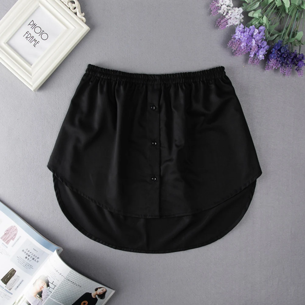 

1pc Fake Skirt Hem Woman Cotton Decoration Sweater Girl Costume Versatile Skirt Embellishment Long Hem Casual Clothes Charm
