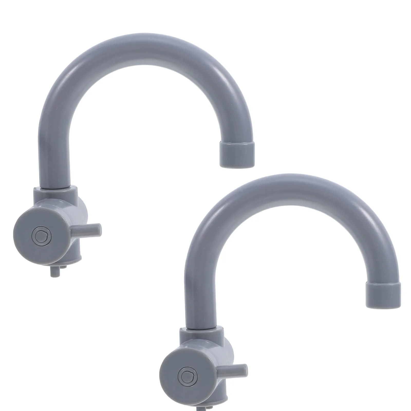 

2 Pcs Realistic Play House Faucet Simulation Water Toy Kitchen Playset Pretend Play Accessories Plastic Kids Sink Sturdy