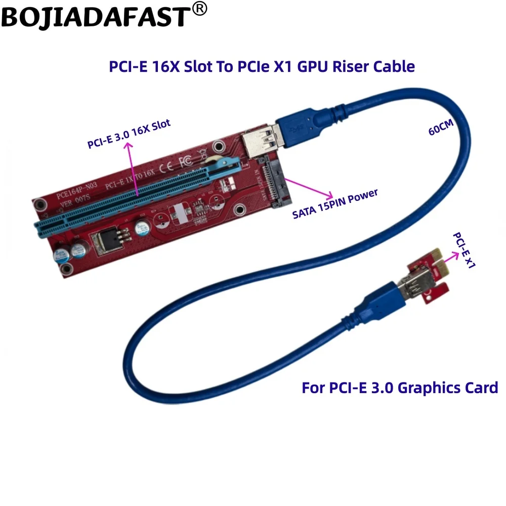 adaptador-pci-e-30-16x-para-pcie-x1-placa-riser-para-gpu-com-alimentacao-sata-15pin-e-cabo-usb-30-de-60cm-para-placa-de-video-grafica