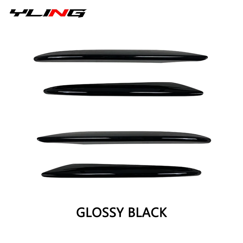 Fit For Mercedes-Benz Accessories E Class W213 E200 E260 E300 2016-2020 Front Bumper Lip Splitter Fog Lamp Grille Cover Trim Spo