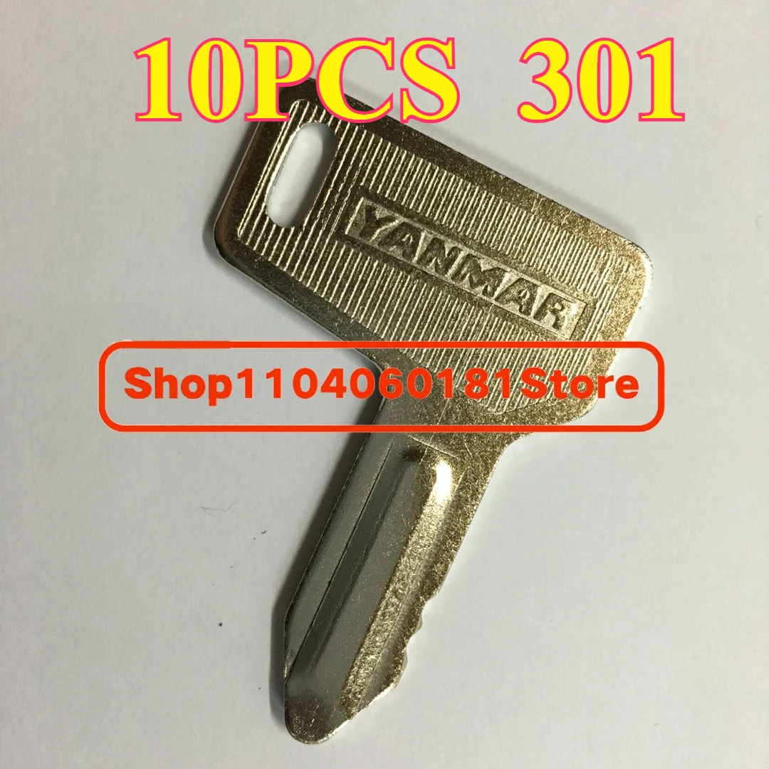 

10 шт. 301 ключи 933110-00301 ключ зажигания для Yanmar Takeuchi тяжелое оборудование ключ зажигания