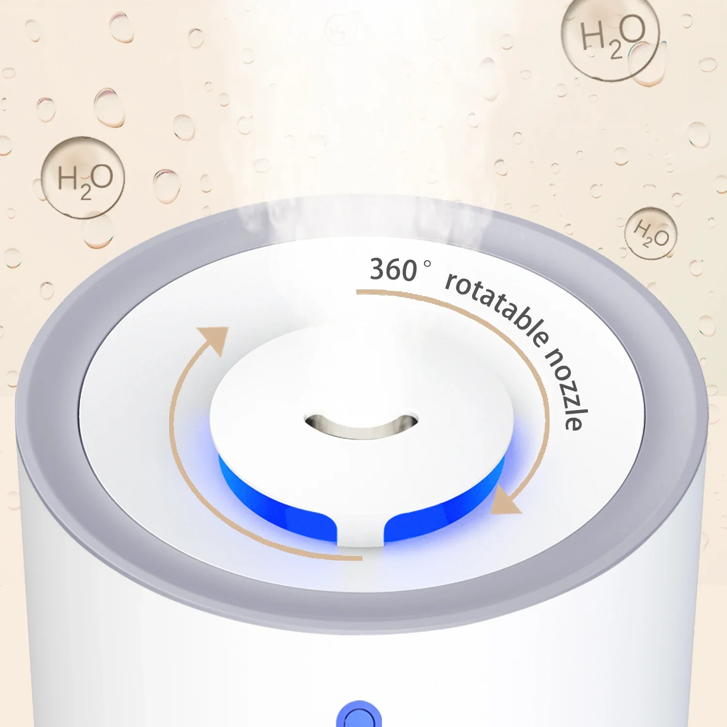 Humidificateur d'air à ultrasons portable, brumisateur, 5L
