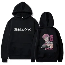 Sanzu Haruchiyo Japanese Anime Tokyo Revengers Harajuku Hoodie Unisex Sweatshirts Autumn And Winter Oversized Hoodies Clothes