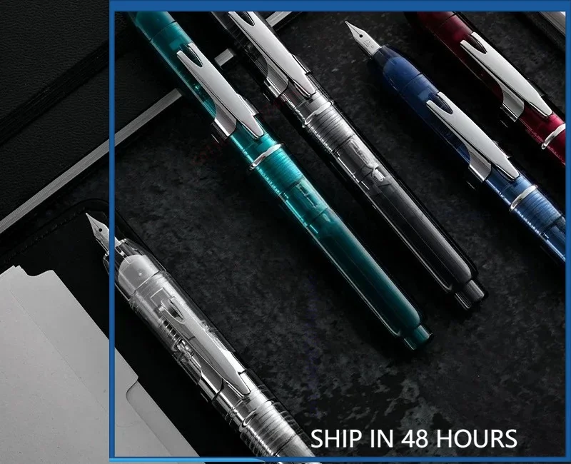 For Platinum Curidas PKN-7000 Retractable Fountain Pen Press Type Nib No Cap Needed Quick Ink Flow Calligraphy Gift Ink Pen