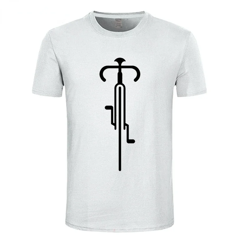 Bike Lines Cycling Novelty Creative Men Printed T-shirt Top Tops Koszulki Camisetas Hipster Style Short Sleeve Cotton Clothes