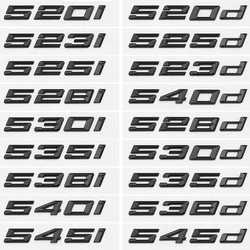 For BMW 5 Series E39 E60 E61 F10 F11 G30 520d 523d 525i 528i 530i 535i 540i Car Styling Trunk Letter Emblem Rear Lid Logo Black