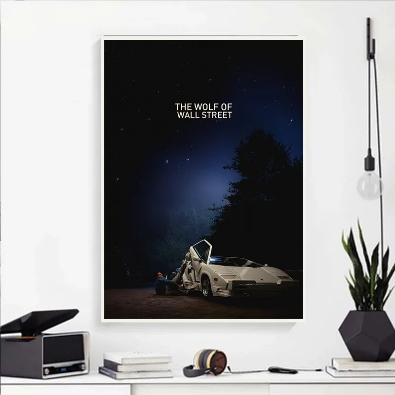 Classic Movie The Wolf of Wall Street Poster Canvas Painting HD Printing Modern Wall Art Pictures Living Room Bedroom Decor Gift