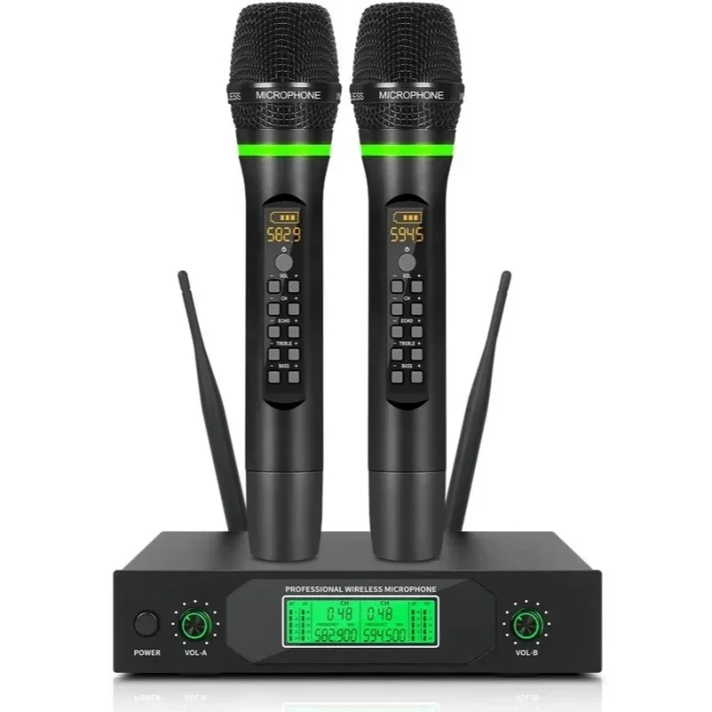 

Wireless Handheld Microphone Reverb Live Home Singing Microphone One to Two Outdoor Audio Microphone J5