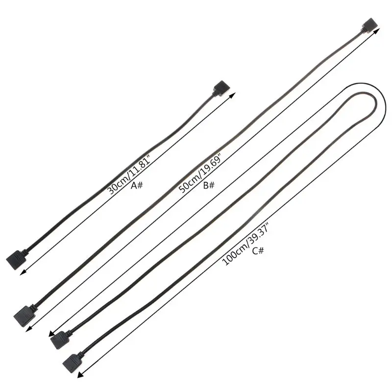 extensão J6PA RGB 12V 4Pin Radiadores RGB Ventiladores Conector Hub