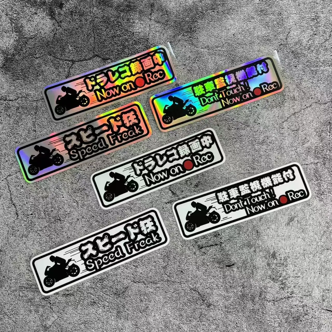 JDM Speed Freak Motorcycle Vinyl Stickers, Waterproof 2D Flat Decals For Car, Motorbike Fuel Tank & Side Panel Decor