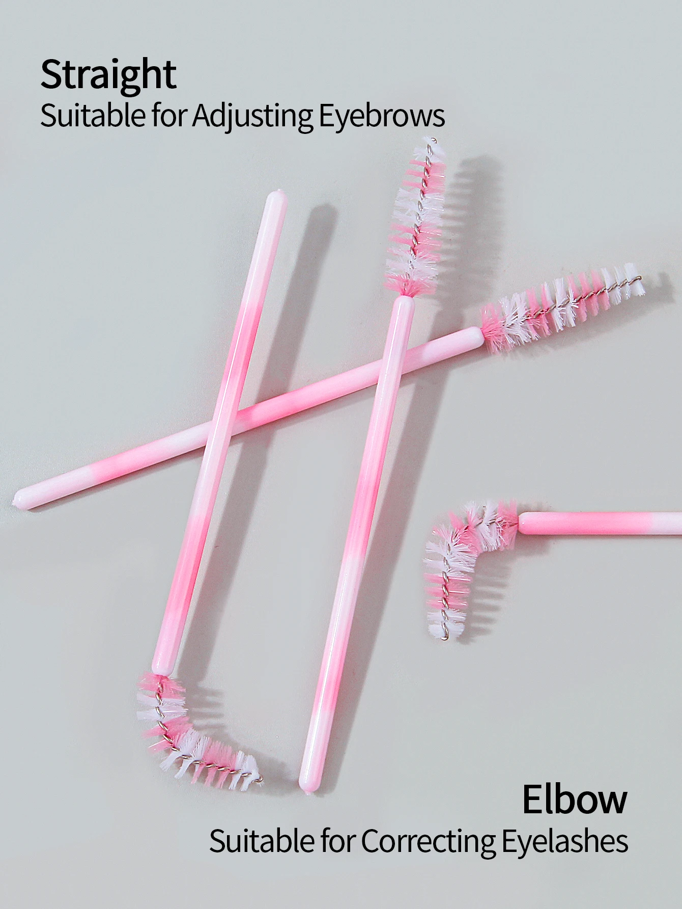 レインボーまつげブラシ,マスカラワンド,眉毛アプリケーター,まつげエクステ,化粧品化粧道具,50個