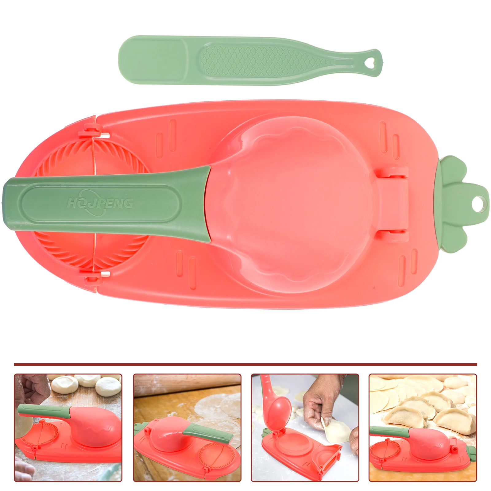 

Pressing Mold Dumpling Presser Manual Small Tools Kitchen Maker Household Plastic Dough Making Aid