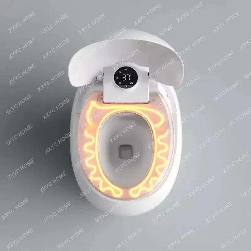 Shaped Water Closet One Piece Luxury Wc White Color Foot Flush Egg-Shaped  Egg Shape Smart Toilet