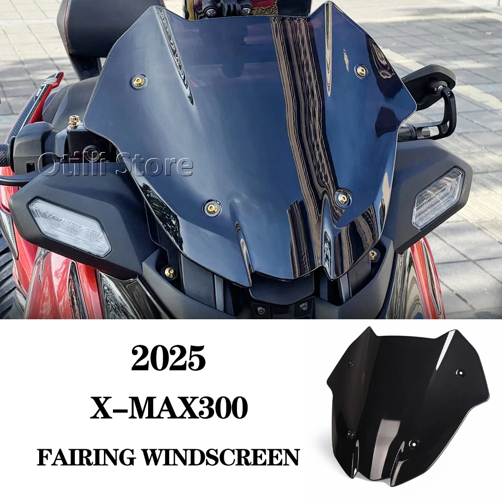 

New Motorcycle Front Windshield Deflector Windscreen Fairing Fly Screen For Yamaha X-MAX300 XMAX300 XMAX 300 Tech MAX 2025