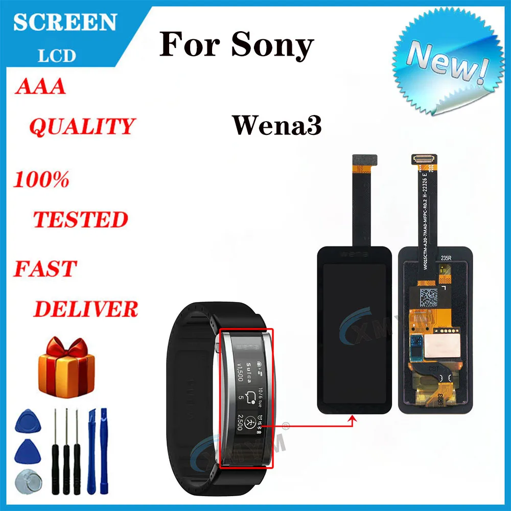 For SONY Wena3 LCD Screen Display WNW-A21A/B Smart Watch Accessories Replacement And Repair Of Accessories