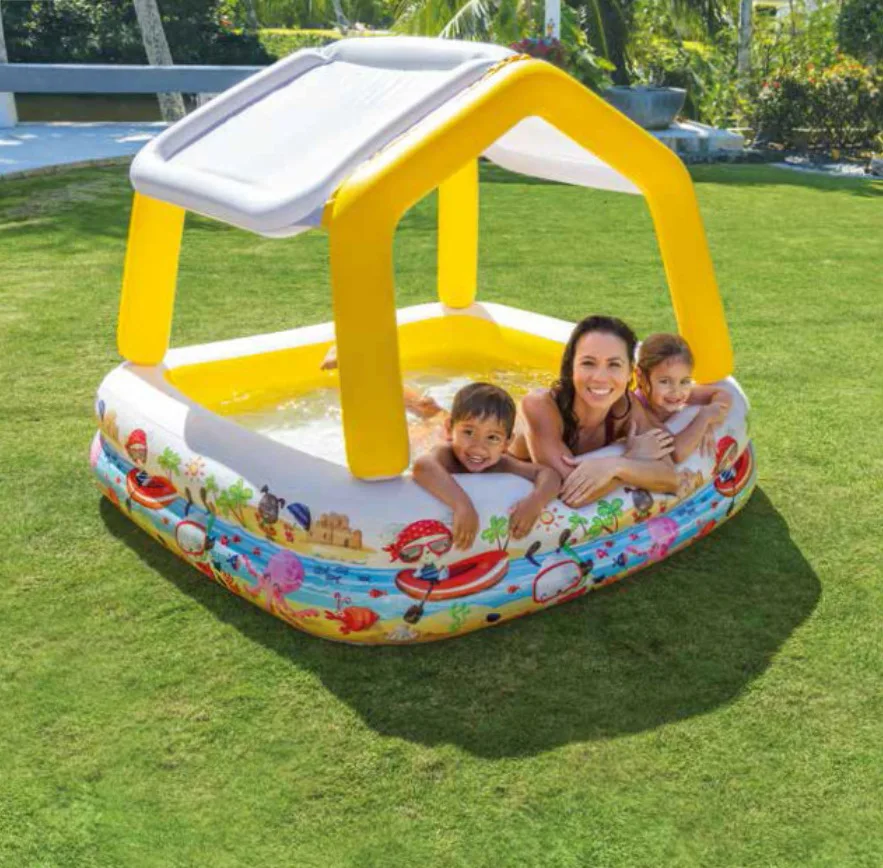 Children\'s Entertainment Underwater World Sunshade Inflatable Pool Swimming Pool Ocean Ball Pool Sand Pool