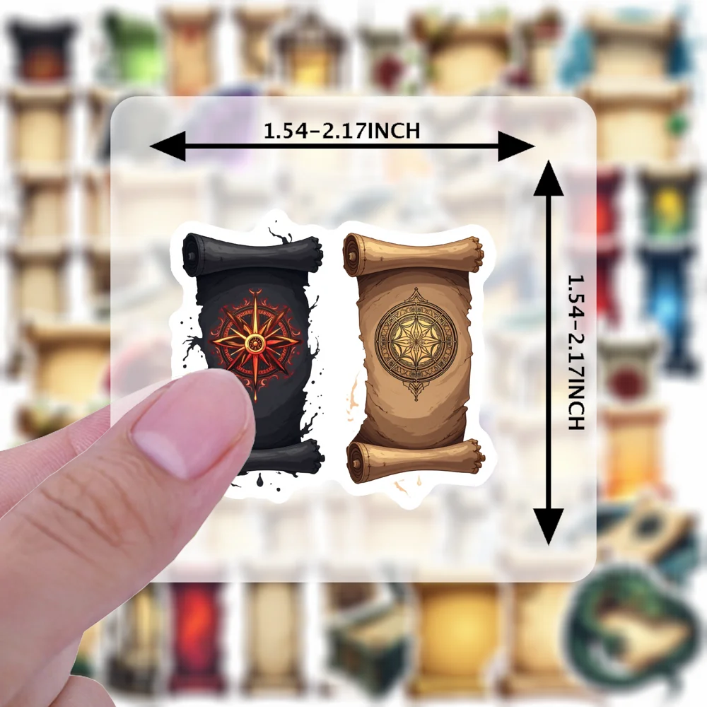 35 قطعة-100 قطعة ملصقات سحرية غامضة المعلم مكافأة ملصقات DIY بها بنفسك الهاتف المحمول سجل القصاصات الدراجة الغيتار