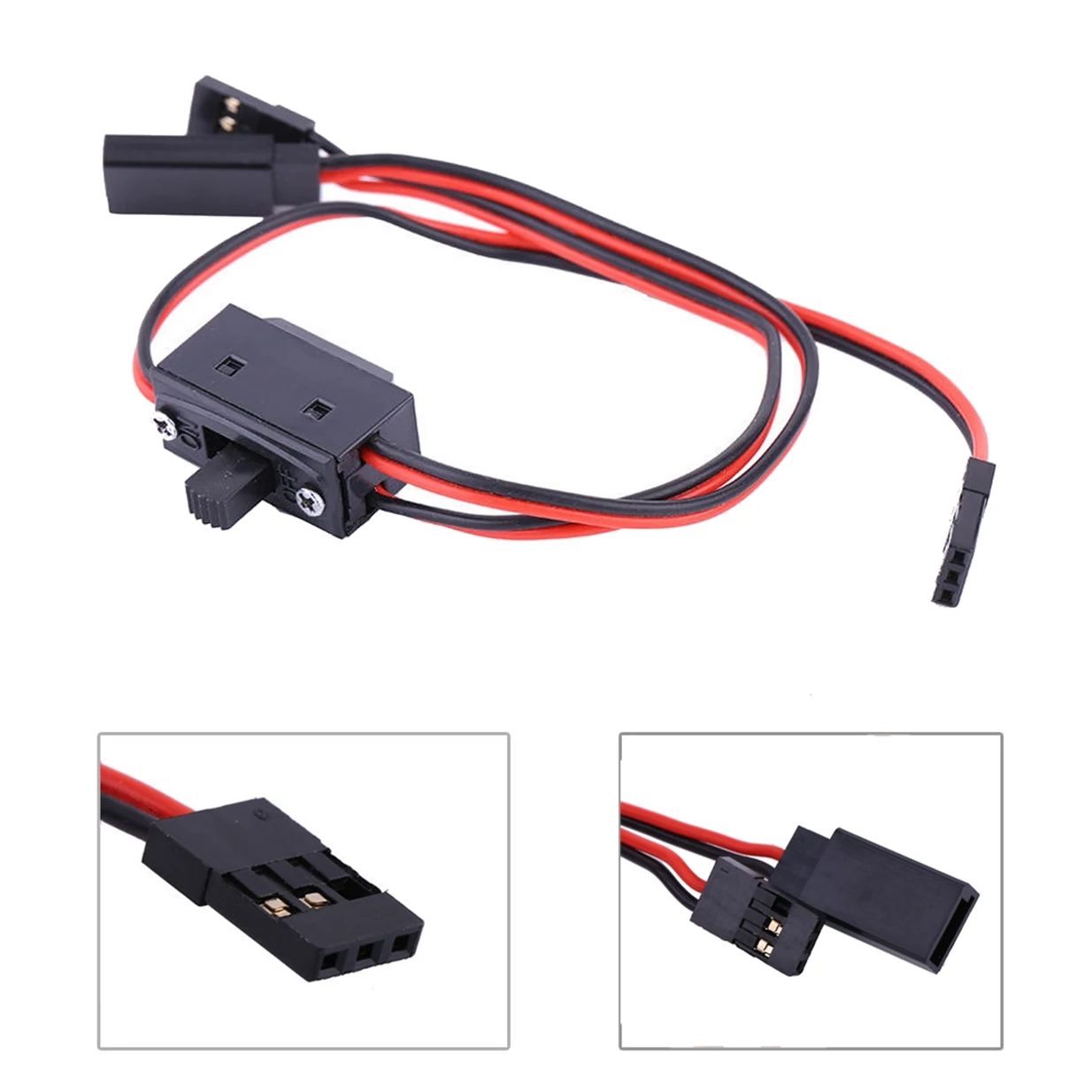 3Pack ShareGoo JR Style 3 Way Power On Off Switches RC Switch Receiver for RC Car Truck Airplane Helicopter,11.8\