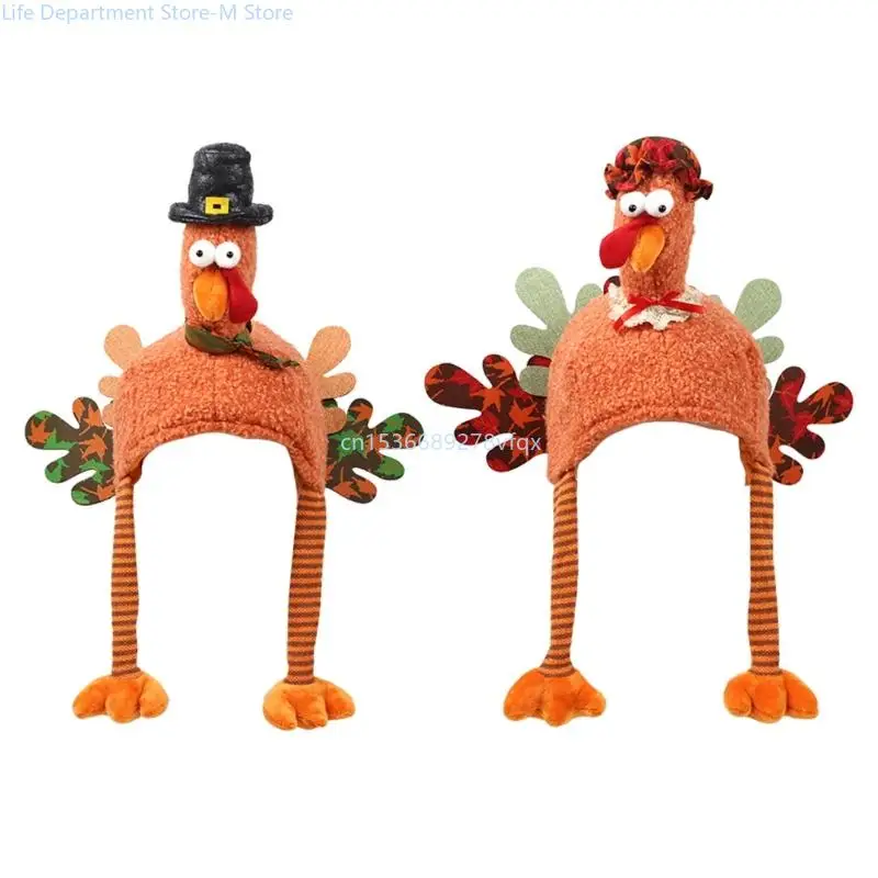 Portable Turkey Hat Accessory For Special Christmas And Thanksgiving Party Fun