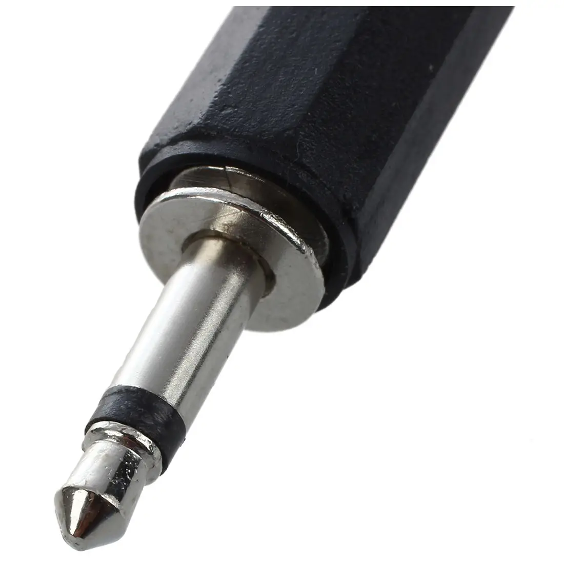 5 × البلاستيك الأسود 3.5 ملم ذكر أحادي التوصيل جاك محول الصوت موصل