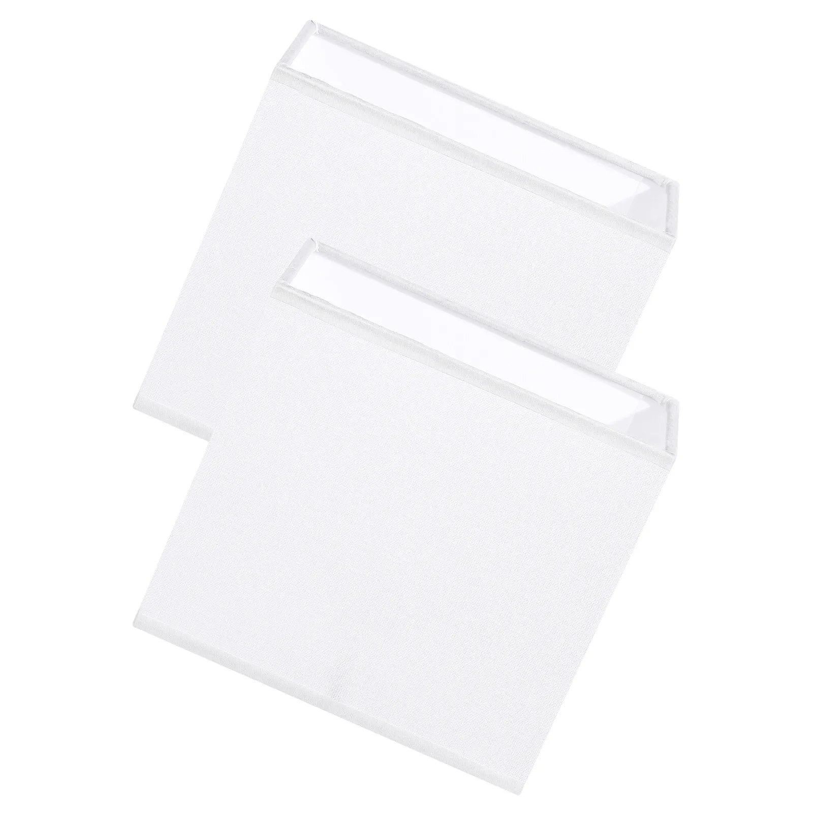 2Pcs Fabric Lampshades Rectangular Modern Lamp Shade Replacement 7x6.5x4 Inch E27 Table Floor Pendant Wall Light Cover