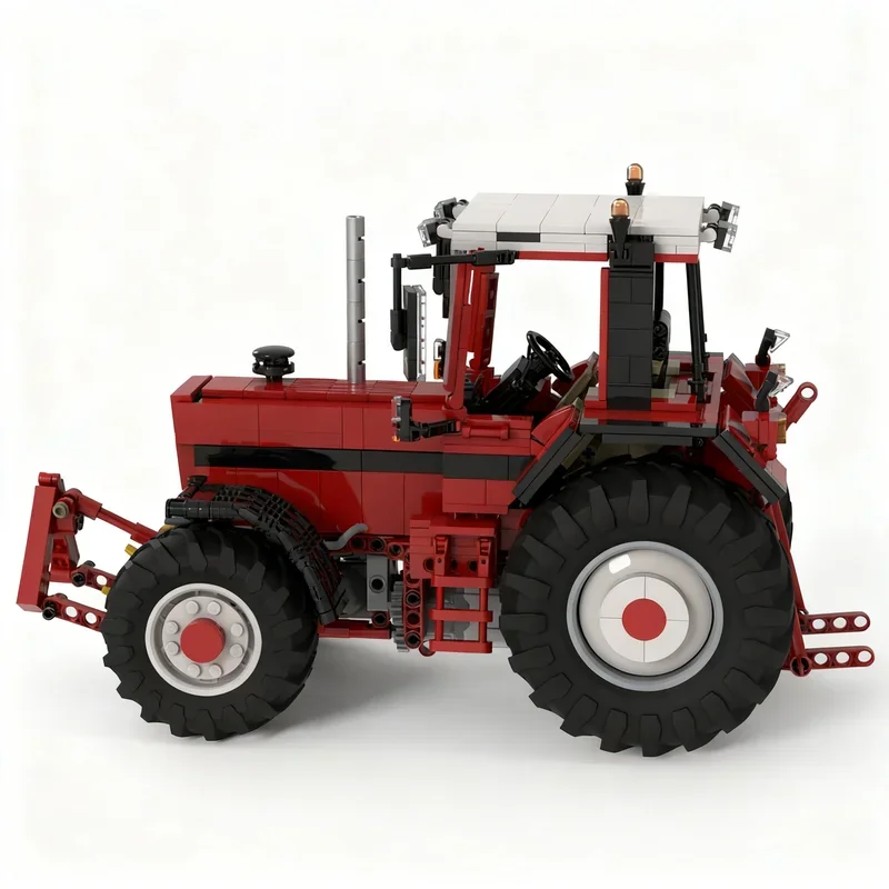 1137PCS MOC Farm 1 17 International 1455XL Tractor Trailer Model DIY Creative Technology Display Assembly Building Blocks Gift