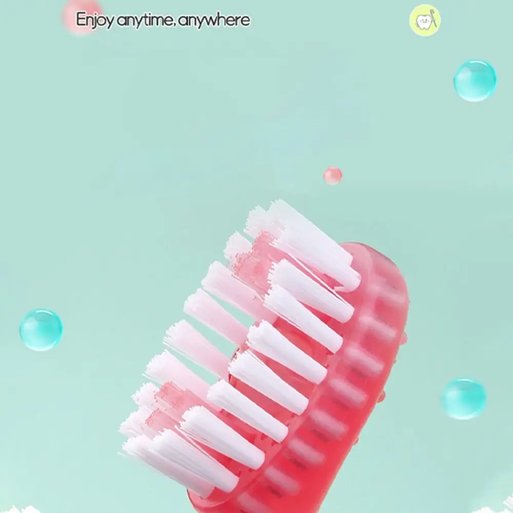 

New with Freshening Bead Mini Travel Toothbrush Disposable Portable Prepasted Toothbrush Travel 5 in 1 Toothbrushes with Floss