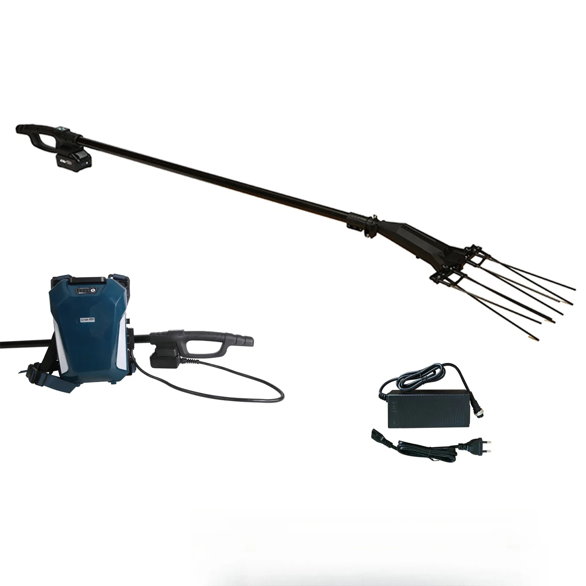 China Backpack Battery Powered Olive Tree Shaker 20V/40V Olive Picking Machine Harvester for Nuts Olive Harvest