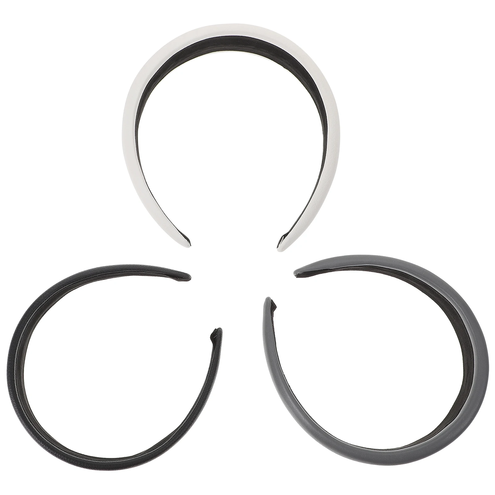 

3pcs PU Headb s Lightweight Non slip Hair Accessories Women Styling Tool Salon Home Use Wide brimmed Comfortable Portable