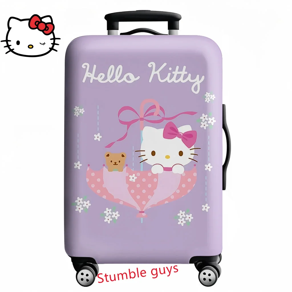

Kawaii Hello Kitty Luggage Protector Cover Fits 18-32 Inch Suitcases Durable Anime Travel